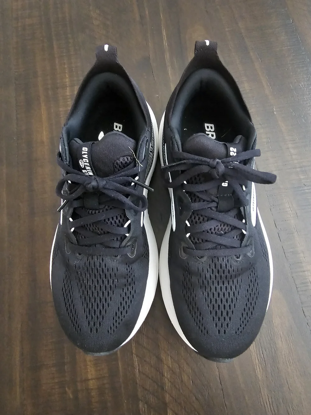 BROOKS Glycerin Womens 9 Wide Black Running Shoes